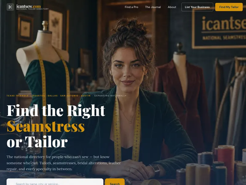 I Can't Sew website